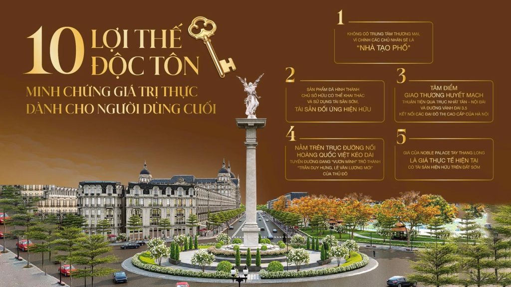 10 giá trị độc tôn của Noble Palace Tây Thăng Long