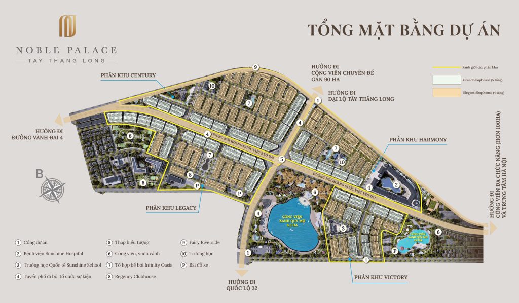 Tổng mặt bằng Noble Palace Tây Thăng Long